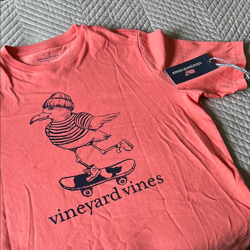Vineyard Vines Coral Graphic T-Shirt